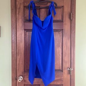 Angel Biba Cobalt Blue Asymmetrical Dress